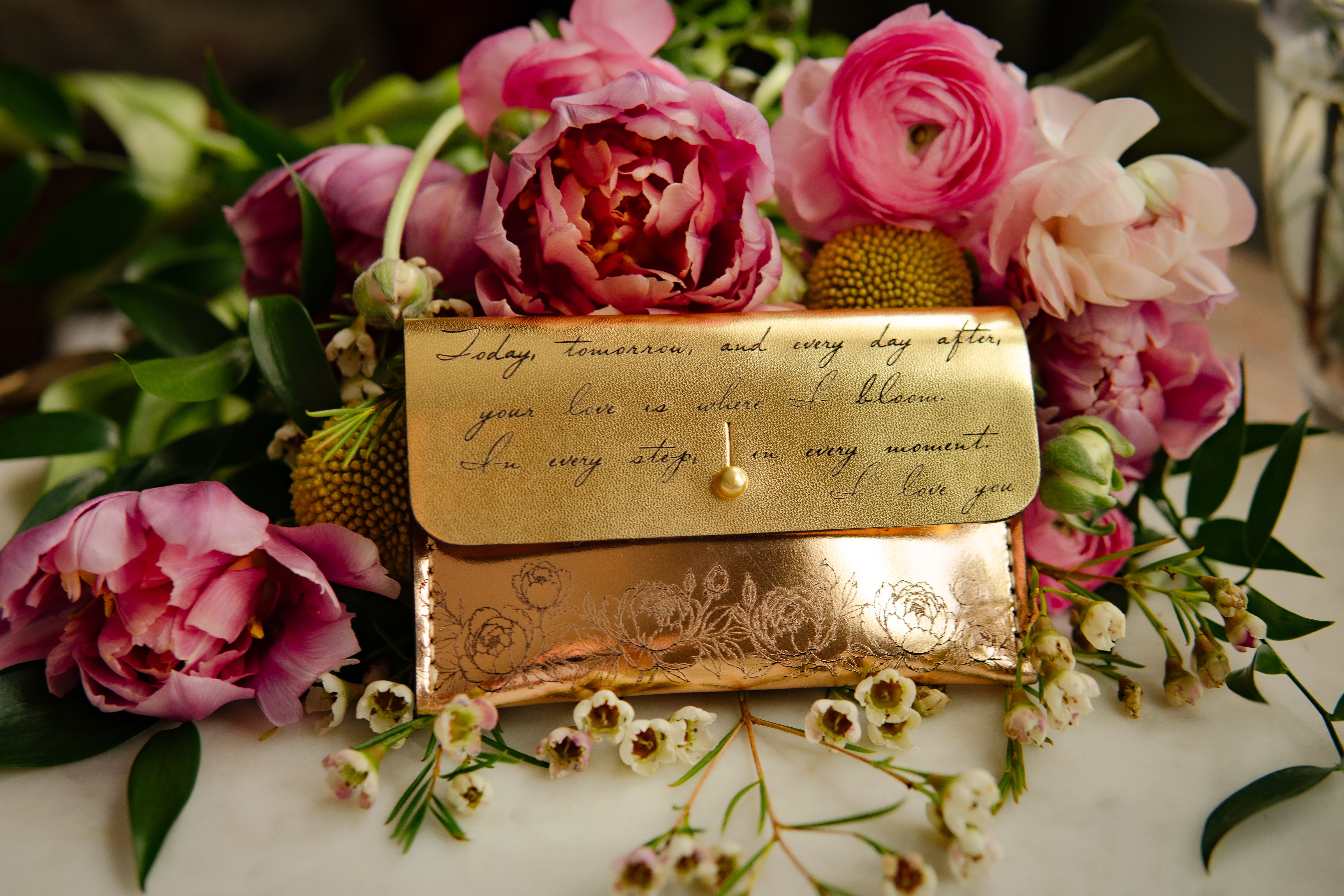Where Love Blooms: The Peony Collection Perry Wallet Pouch
