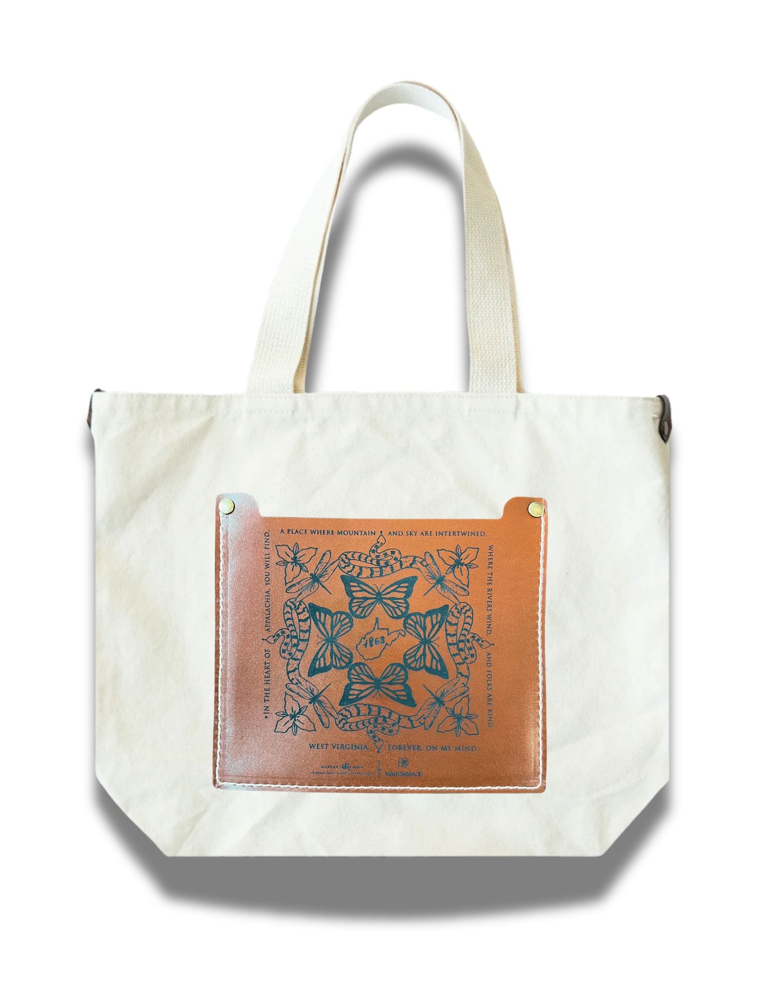 West Virginia Day 2025 Cream Canvas Tote