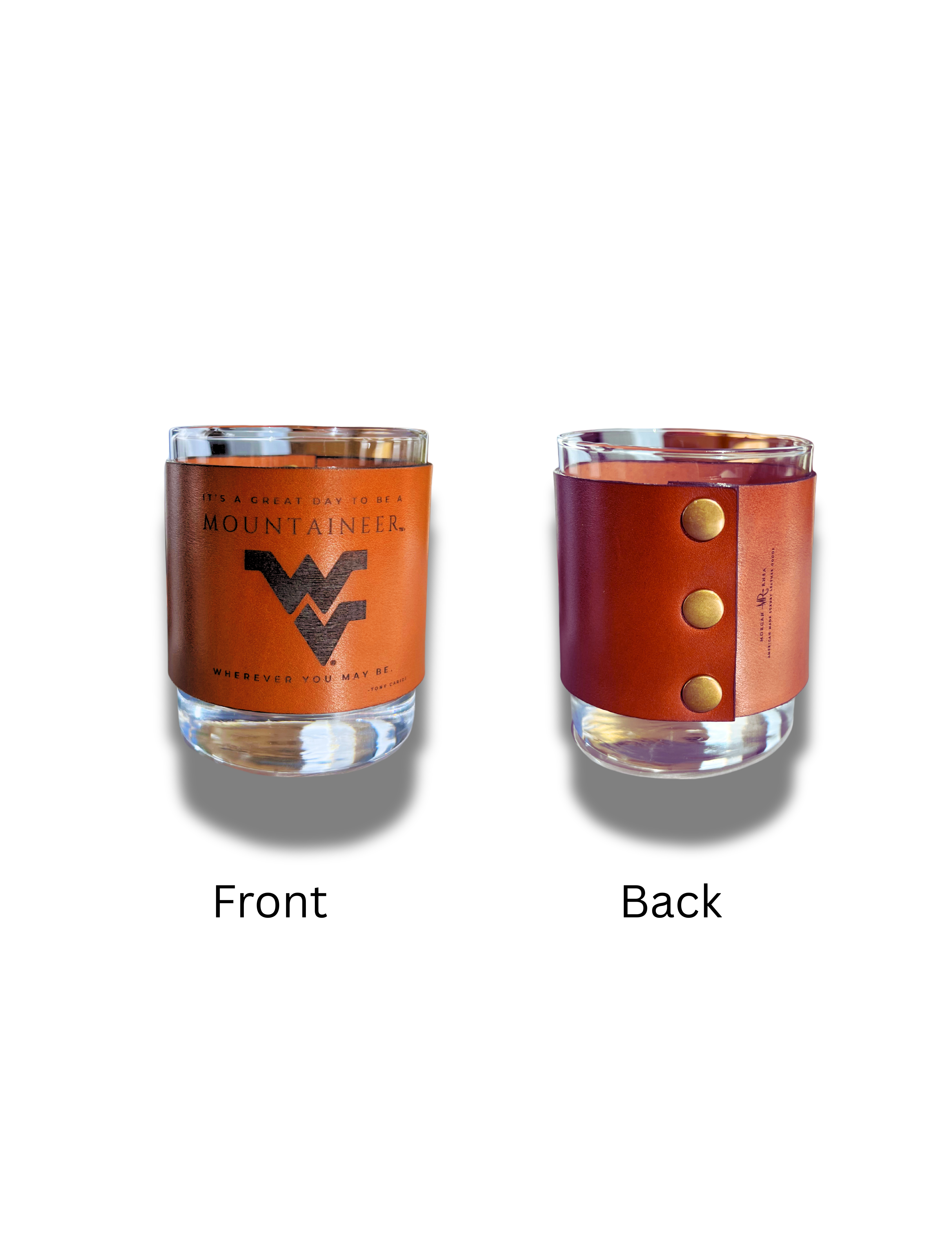 Gratitude Bourbon Glass Set (2) for WVU Foundation Scholarship Honoring Doug Skaff Jr.