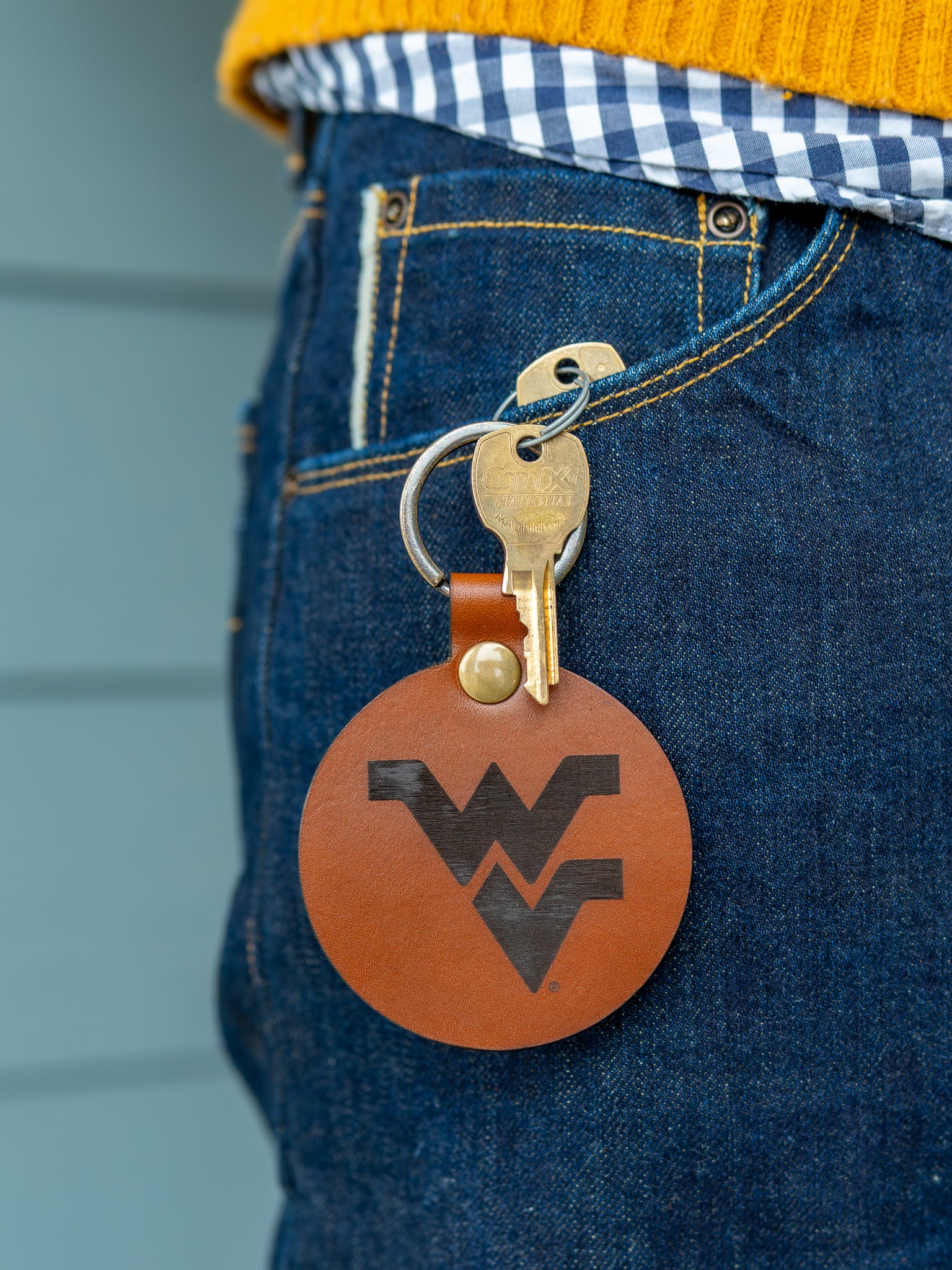 Gratitude Keychain for WVU Foundation Scholarship Honoring Doug Skaff Jr.
