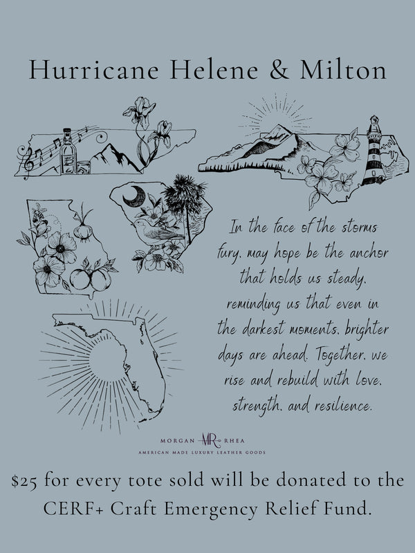 Hurricane Helene & Milton Relief Tote- Carry Hope, Wear Compassion, Aid Recovery