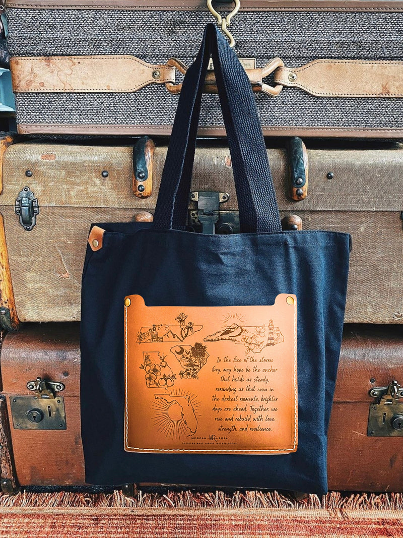 Hurricane Helene & Milton Relief Tote- Carry Hope, Wear Compassion, Aid Recovery