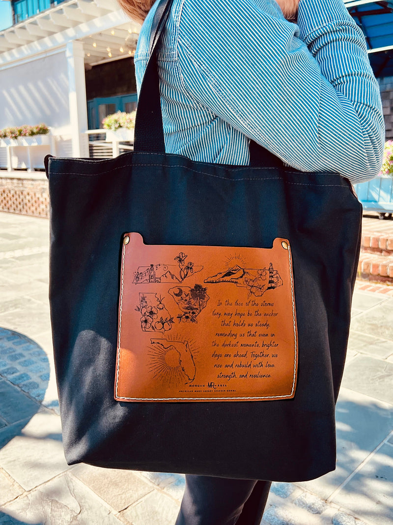 Hurricane Helene & Milton Relief Tote- Carry Hope, Wear Compassion, Aid Recovery