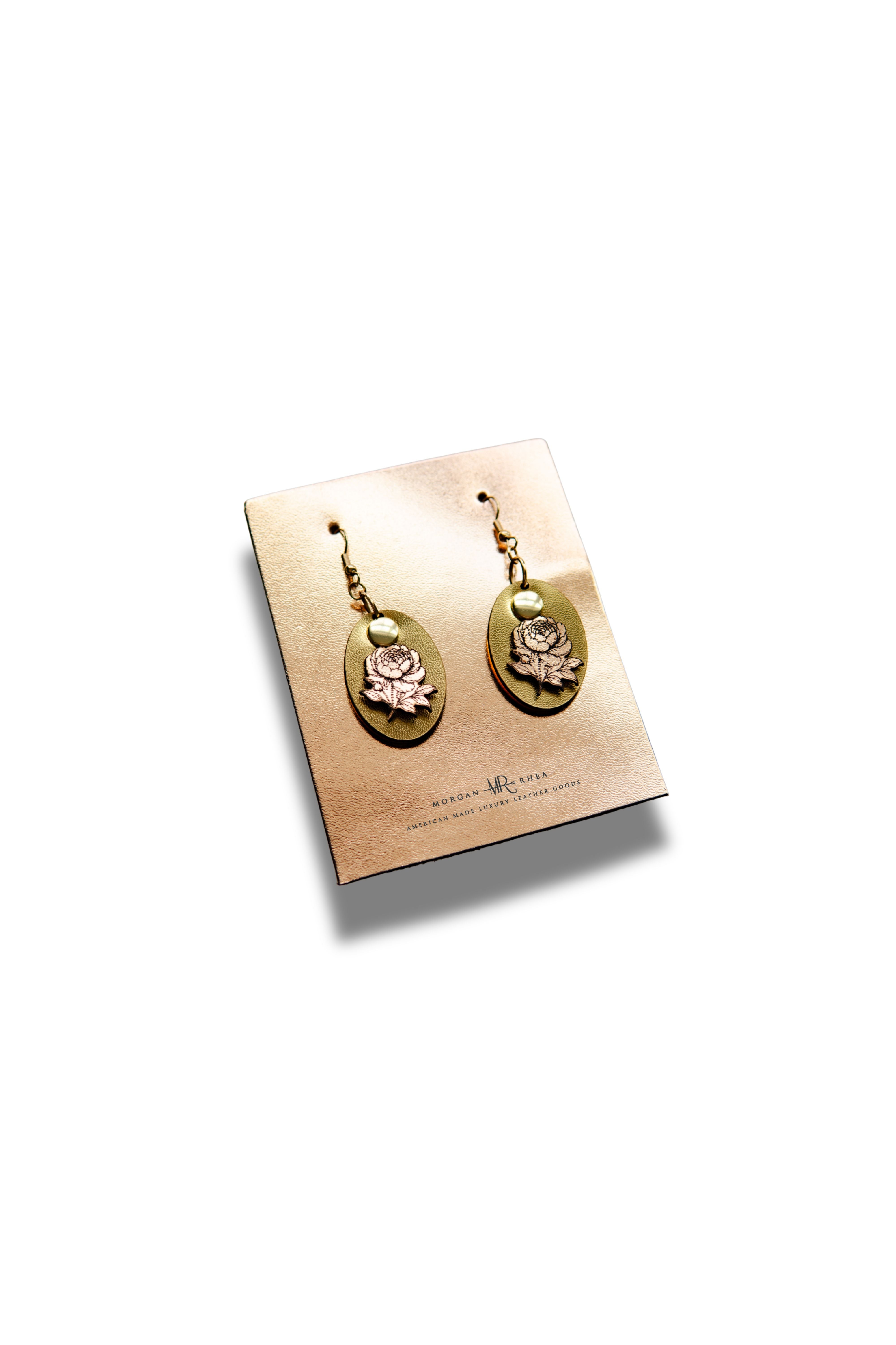 Where love Blooms: The Peony Collection Cameo Earrings