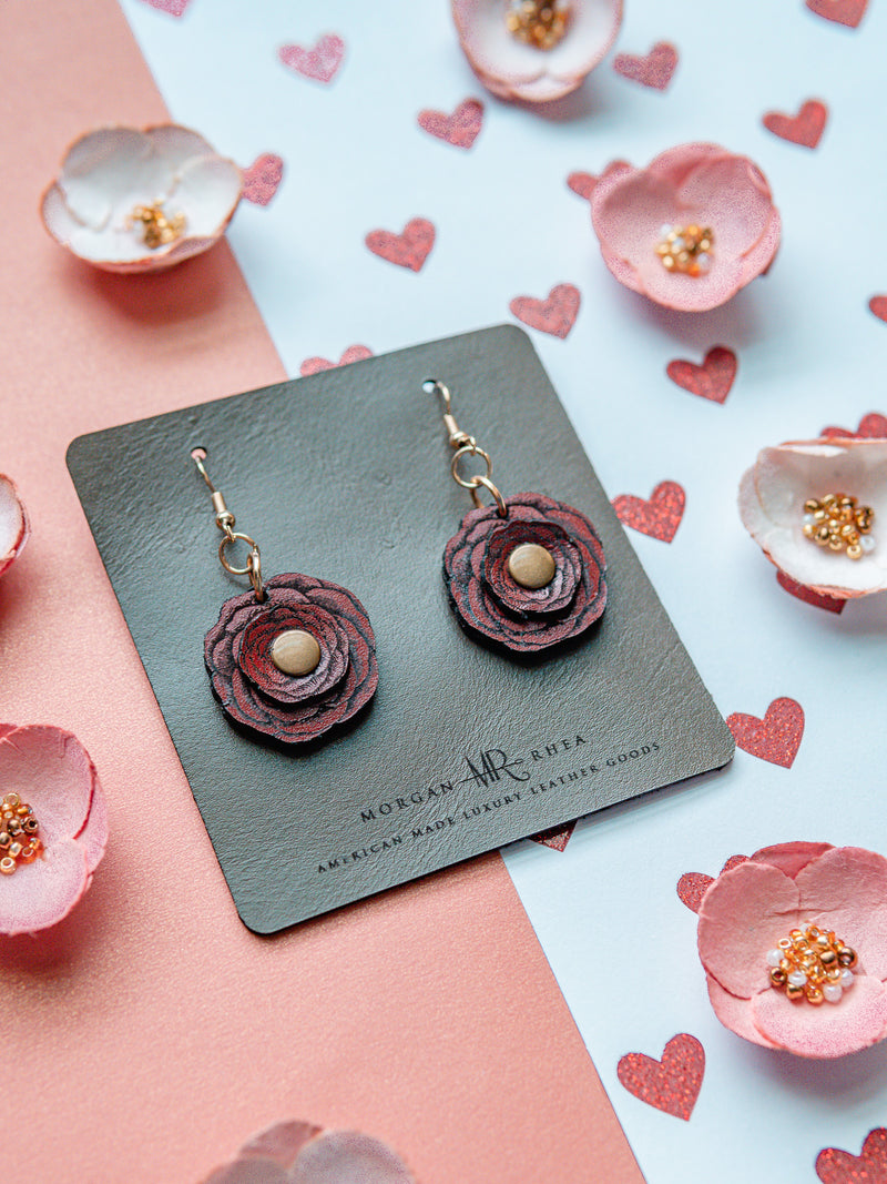 Valentine's Day Floral Earrings