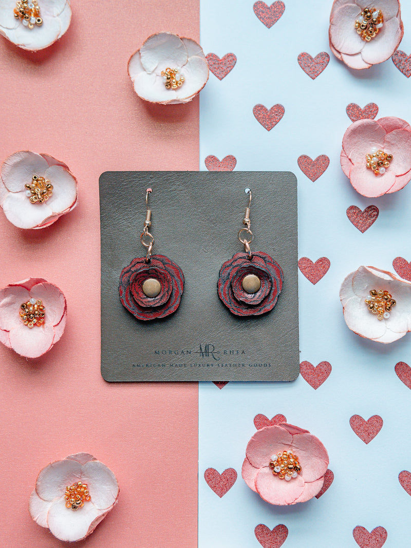 Valentine's Day Floral Earrings