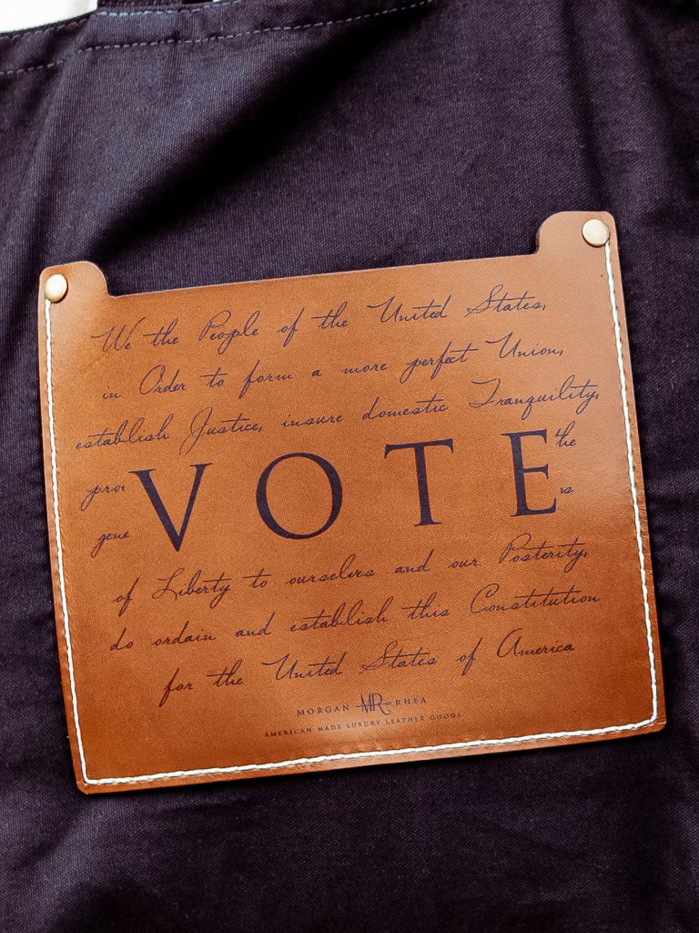 The VOTE U.S. Constitution Canvas Tote