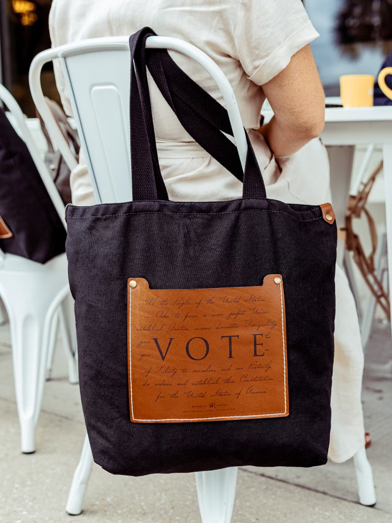 The VOTE U.S. Constitution Canvas Tote