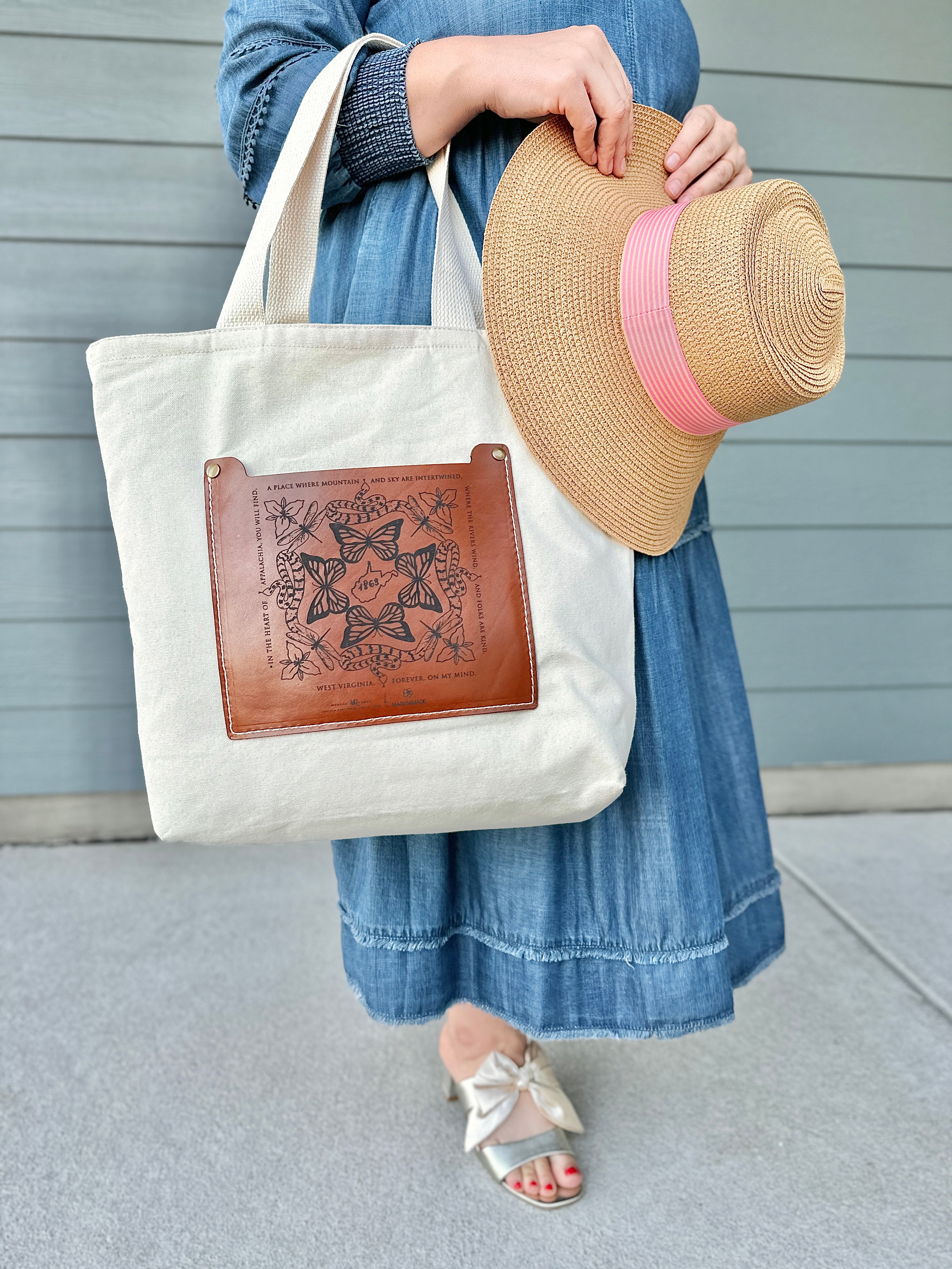 West Virginia Day 2025 Cream Canvas Tote