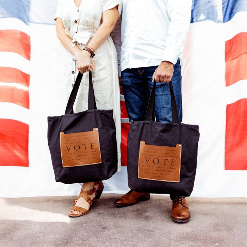 The VOTE U.S. Constitution Canvas Tote