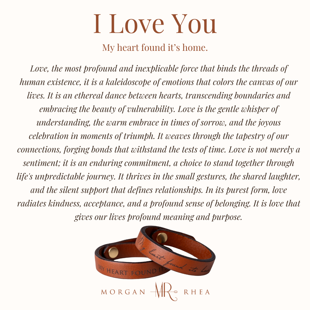 The I Love You My Story Bracelet