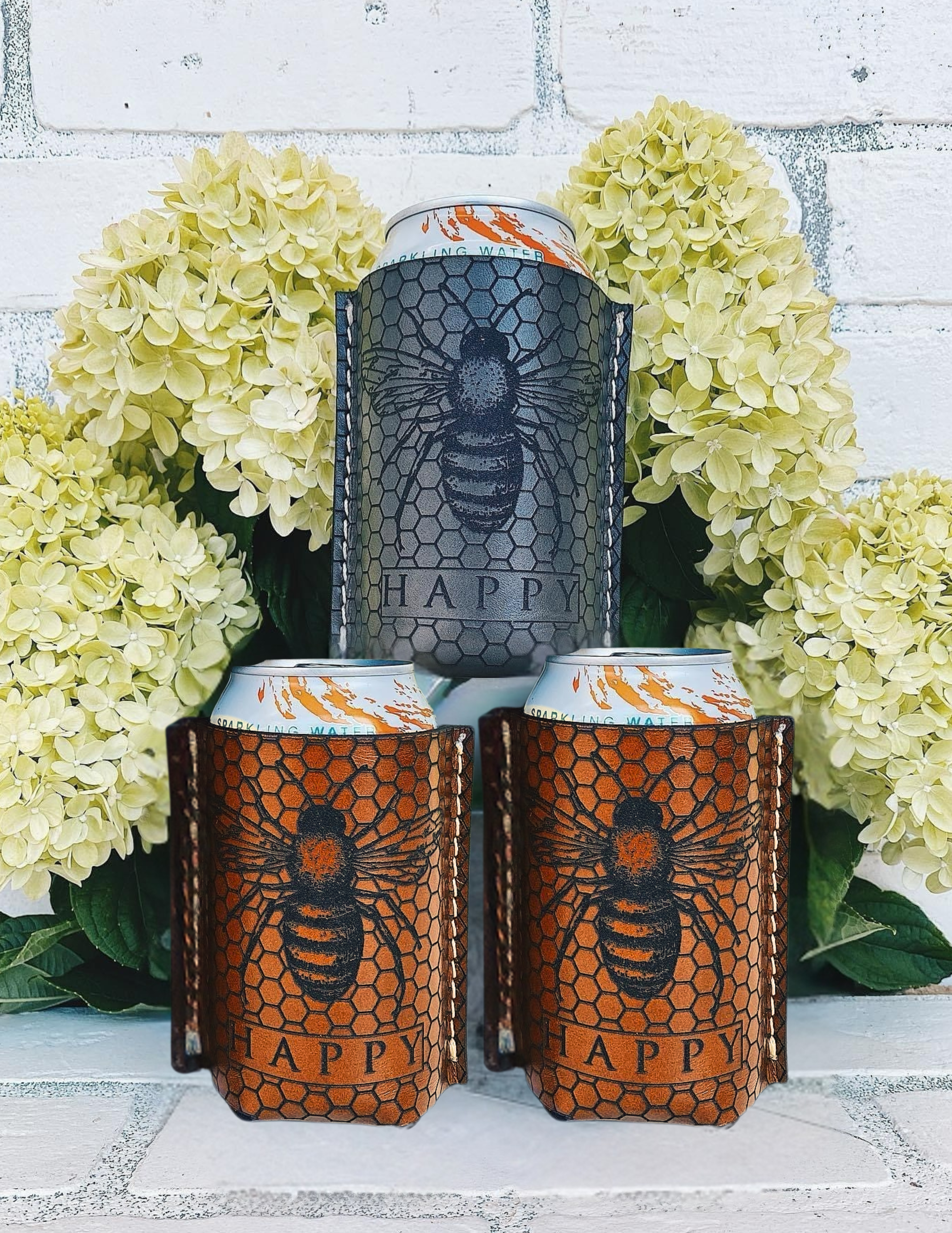 The Bee Happy Koozie