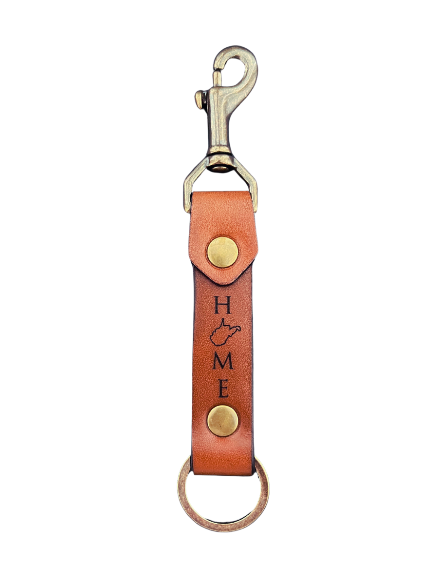 The Copper HOME Swivel Snap Linden Keychain