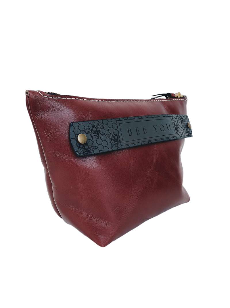 The Cordovan Bee You Evelyn Pouch