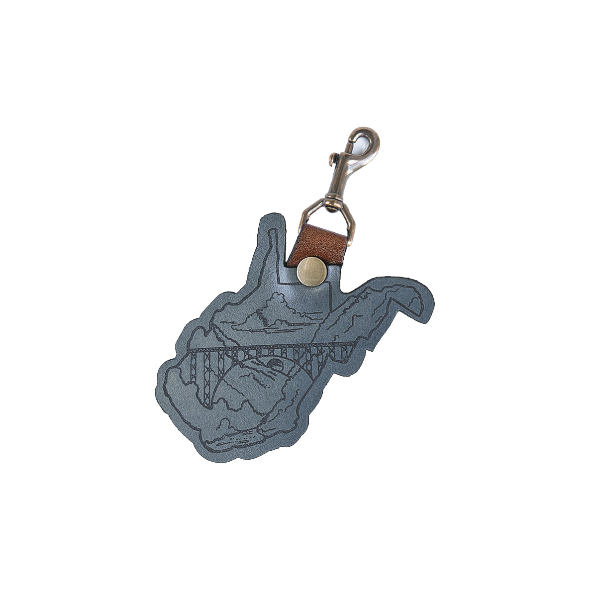 WV New River Gorge Swivel Snap Keychain