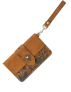 The Floral Emma Wristlet