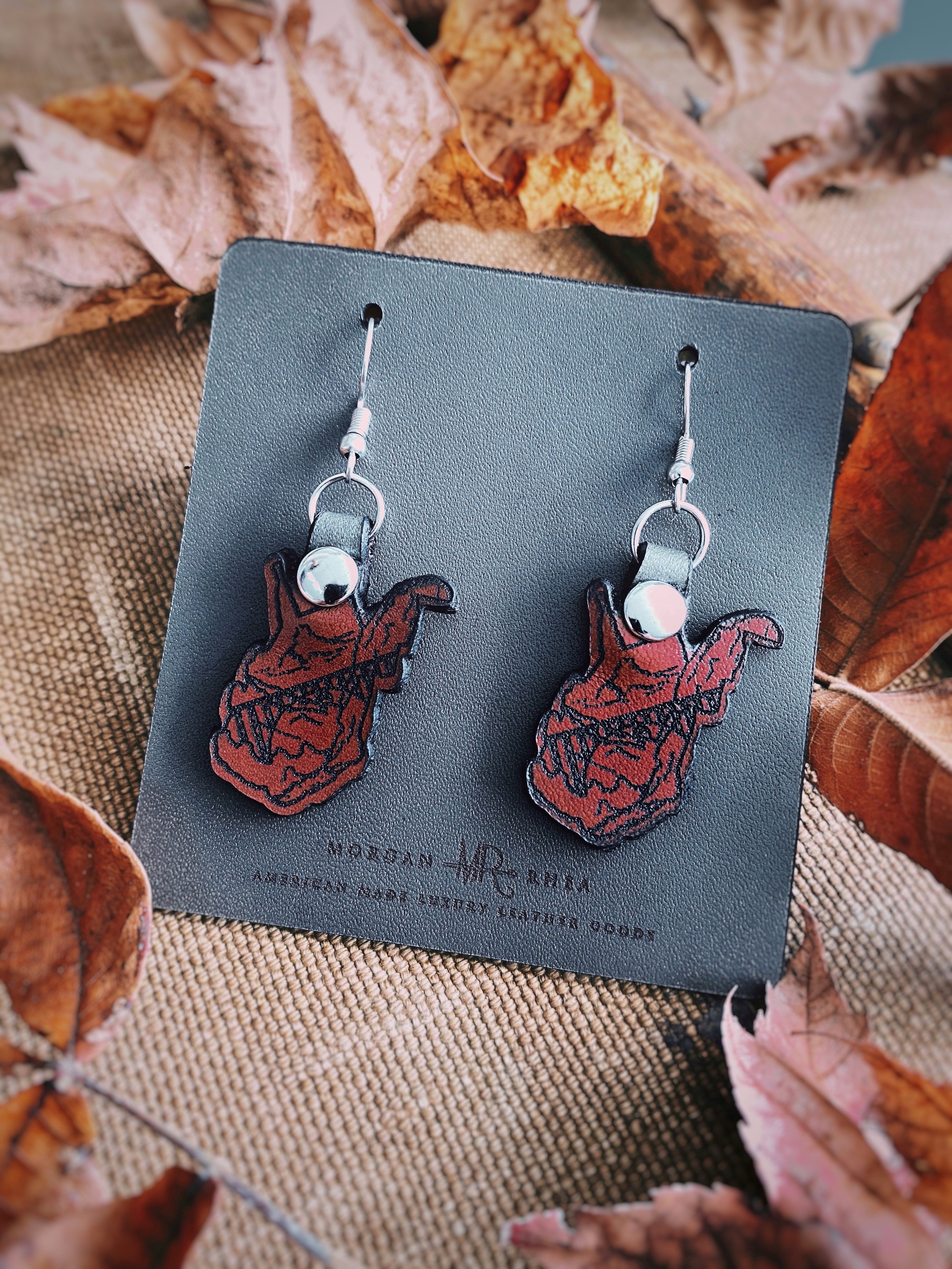 The Cordovan WV Earrings