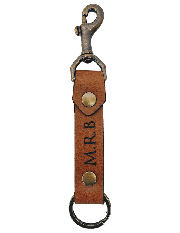 The Copper Swivel Snap Linden Keychain