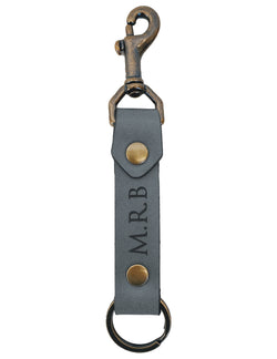 The MR Signature Swivel Snap Linden Keychain